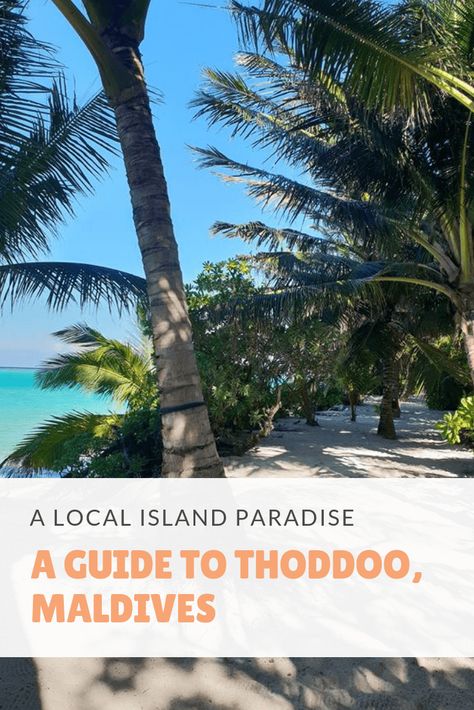 A Guide to Thoddoo | A Local Island Paradise in the Maldives - Male City, Male Maldives, Responsible Tourism, Maldives Island, Maldives Travel, Strange Places, Island Paradise, The Maldives, Island Living