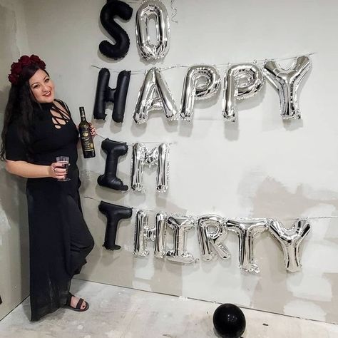 30thbirthday Ideas Men, Small 30th Birthday Ideas, Surprise Party 30th Birthday, Birthday Decorations 30 Years, Black Out 30th Birthday, So Happy Im Thirty Party, 30th Birthday Men Party, 30th Party Theme For Men, So Happy I’m Thirty