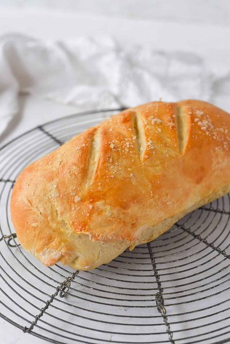 Single Rise Bread, The Practical Kitchen Small Batch Crusty Bread, Quick Soup Bread, French Bread Recipe Instant Yeast, Single Serving Bread Recipe, Small Quick Bread Recipes, Small Batch Rustic Bread, Small Loaf Of Bread Recipe, Easy Small Loaf Bread Recipes