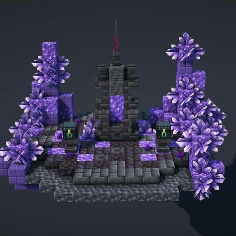 Crystal Throne, Rainbow Quest, Mc Builds, Fantasy Things, Minecraft Structures, Minecraft Interior Design, Bangunan Minecraft, Minecraft House Plans, Minecraft Cottage