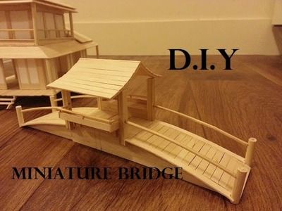 Popsicle sticks, Building Popsicle Stick Mansion with a Lake and Garden, Building Popsicle Stick Popsicle Sticks Diy, Popsicle Stick Bridges, Miniature Bridge, Kandang Hamster, Diy Hamster Toys, Popsicle Stick Diy, Popsicle Stick Crafts House, Popsicle Stick Houses, Sticks Diy