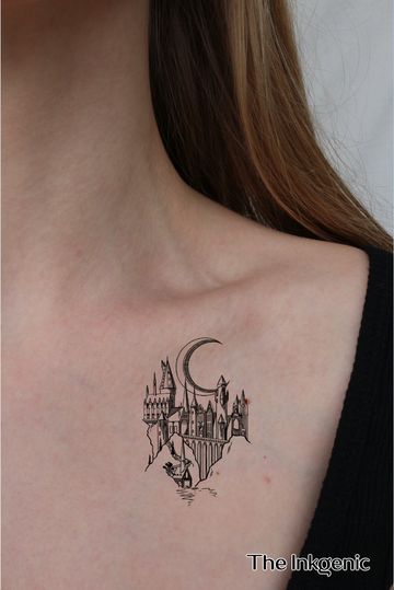 Hogwarts Tattoos, Slytherin Tattoo, Dark Mark Tattoos, Hogwarts Tattoo, Harry Tattoos, Maching Tattoos, Minimal Tattoo Ideas, Hp Tattoo, Minimal Tattoo Design