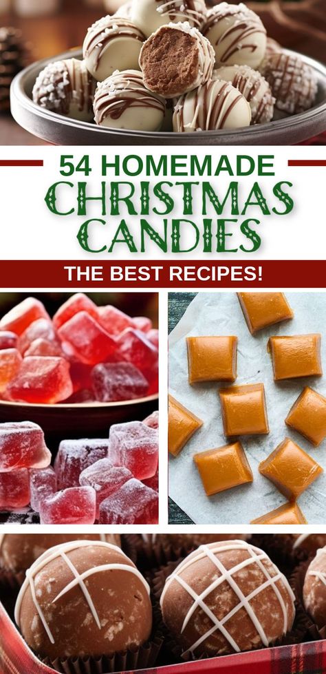 Vintage Christmas Recipes, Holiday Candy Recipes, Holiday Dinner Recipes, Easy Christmas Candy Recipes, Christmas Candy Easy, Christmas Candy Homemade, Christmas Cookie Recipes Holiday, Easy Candy Recipes, Christmas Candies