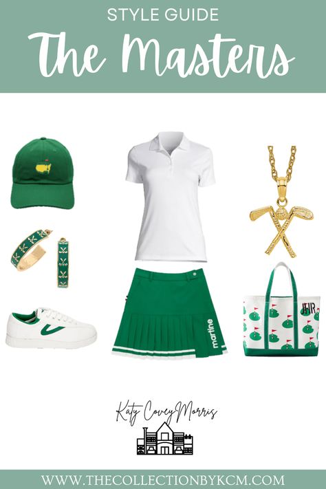 Looking for an outfit to wear to The Masters Tournament or a Masters Party? Click the link for a cute and stylish outfit idea! Masters Outfit Women Golf, Tournament Outfit, Golf Tournament Outfit, Masters Party, The Masters Tournament, Masters Golf Tournament, Cute Teacher Outfits, Masters Tournament, Pleats Skirt