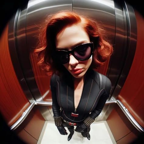 Black Widow Pfp, Fisheye Pfp, Marvel Pfp, Fisheye Photography, Black Widow Aesthetic, Mcu Marvel, Avengers Movies, Marvel Women, Marvel Wallpaper