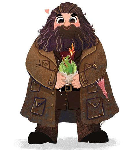 Hagrid And Harry, Classe Harry Potter, Rubeus Hagrid, Harry Potter Illustrations, Harry Potter Illustration, Kings Cross, Harry Potter Artwork, Harry Potter Comics, Potter Art