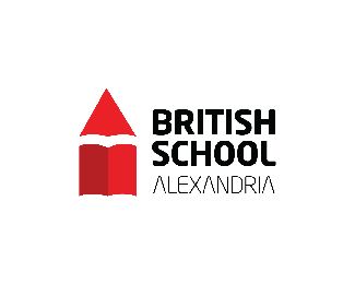 British School of Alexandria logo by Andrew Hesham (it's a school, a book, a pencil) #book #logo British Logo, British School, Logo Design Inspiration Branding, Book Logo, School Logo, A Pencil, Logo Design Inspiration, Logo Branding, A Book