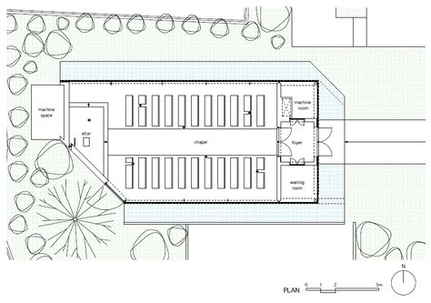 Forest Chapel / Hironaka Ogawa & Associates Forest Chapel, Spiritual Places, Photography Forest, Arch Ideas, Architecture Design Sketch, Architecture Building Design, Plans Modern, Methodist Church, Room Planning