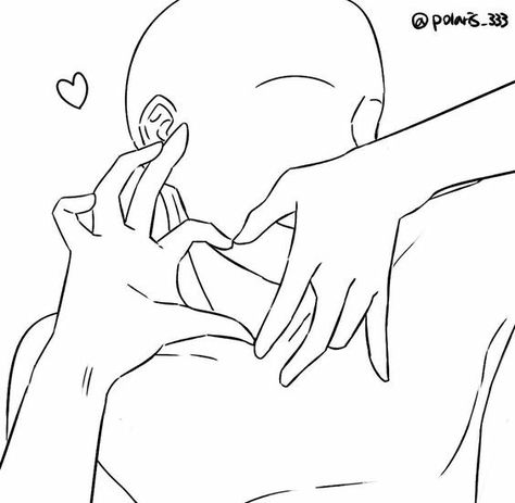 Hand Heart Pose Drawing, Heart Hands Drawing Pose, Hand Making Heart Drawing, Pose Reference Heart Hands, Heart Hands Pose Drawing Reference, Hand Heart Drawing Reference, Reference Poses Making Out, How To Draw Hands Making A Heart, Making A Heart With Hands Pose