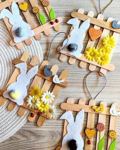 Påskeaktiviteter For Barn, Diy – Velikonoce, Fun Easter Crafts, Easter Craft Decorations, Easy Easter Crafts, Spring Easter Crafts, Easter Bunny Crafts, Office Decorations, Spring Crafts For Kids