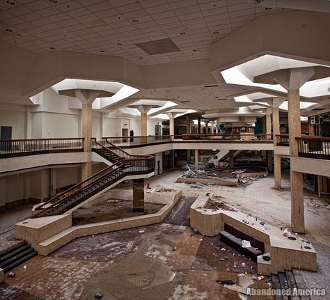 Photos of an Abandoned & Decaying Ohio Mall, Once the World’s Largest Abandoned Ohio, Abandoned Mansion For Sale, Randall Park, Abandoned Malls, Dead Malls, Vintage Mall, Abandoned Mansions, Mansion Interior, Dead To Me