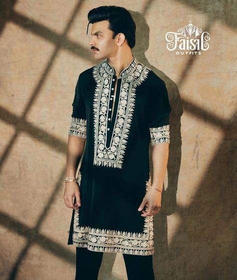 Exclusive Trending Designer Luxury Embroidery Work Kurta Pajama Set 🔥💥🖤 👉 PLEASE FOLLOW @faisaloutfits FAISAL OUTFITS IS FEATURING PLATFORM FOR MEN'S FASHION | COUTURE | STYLE | LIFESTYLE ___________________________________________________ 👉 MADE TO MEASURE AVAILABLE 🔥 TAKE A SCREENSHOT AND SEND ME ON WHATSAPP FOR ORDER 👇👇👇 🌟 BOOK YOUR ORDER ON WHATSAPP 👉+91 9027731632 🌟 ALSO DM US TO ORDER ⬇️ 👉 @faisal_kurta_design44 ___________________________________________________ 🌟 GET YOUR DRE... Men Indian Wear, Indian Wear For Men, Designer Kurta For Men, Kurta Designs Men's, Indian Wedding Suits Men, Indian Fits, Indian Wedding Clothes For Men, Kurta Pajama Men, Luxury Embroidery