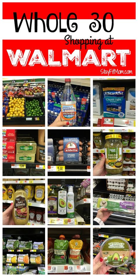 Whole30 Walmart Shopping List - Stay Fit Mom Whole Thirty, Whole 30 Approved Foods, Walmart Shopping List, Stay Fit Mom, Whole 30 Challenge, 30 Diet, Whole 30 Meal Plan, 30 Challenge, Whole 30 Approved