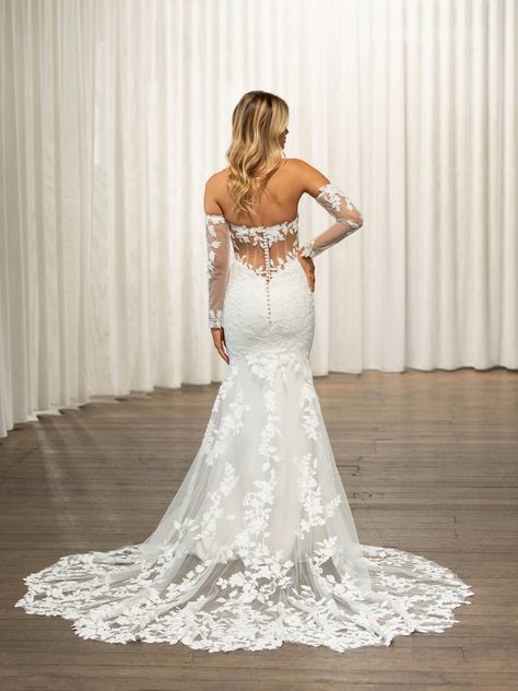 Thane Strapless Lace Wedding Dress - Madi Lane Bridal Madi Lane Wedding Dress, Lace Fitted Wedding Dress, Madi Lane Bridal, Wedding Dress Strapless, Strapless Lace Wedding Dress, Madi Lane, Wedding Dress Backs, Wedding Dresses Whimsical, Wedding Dress Boutiques