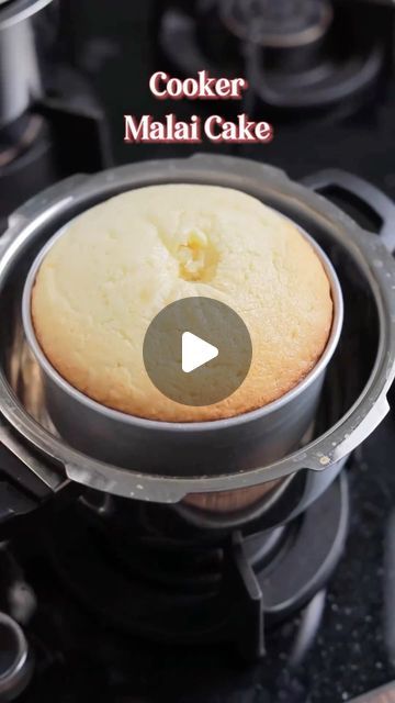 Malai Cake Recipe, Cake Recipes In Cooker, Malai Cake, Vegetarian Desserts, Dessert Cake Recipes, Dessert Cake, Cake Baking, Recipe For Mom, Homemade Cakes