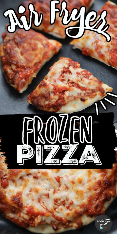 Frozen Pizza Air Fryer, Air Fryer Frozen Pizza Cook Time, Air Fry Frozen Pizza, Pampered Chef Air Fryer Recipes, Air Fry Pizza, Frozen Pizza In Air Fryer, East Meals, Pizza In Air Fryer, Airfryer Food