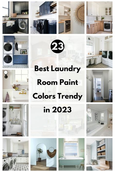 Best Laundry Room Paint Colors Behr, Neutral Laundry Room Paint Colors, Laundry Room With Grey Cabinets, Laundry Room Paint Colors Black Appliances, Laundry Closet Paint Colors, Paint Colors For Small Laundry Room, Laundry Room Cabinet Paint Colors, Best Colors For Laundry Room, Laundry Room Wall Color Ideas