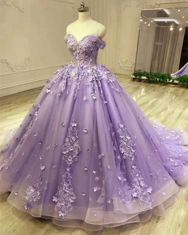 ⚡MyChicDress - Makes you the center of attention! Violet Quinceanera Dresses, Quinceanera Purple Dresses, Dark Purple Quinceanera Dresses, Purple Quinceanera Ideas, Purple Sweet 16 Dresses, Fairytale Quince, Tangled Quince, Lilac Quince, Quinceanera Dresses Lavender