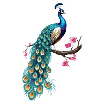 Peacock On Tree Drawing, Peacock Tattoo Men, Peacock On Tree, Peacock Png, Peacock Drawing, Peacock Tattoo, Peacock Pictures, Pattern Sketch, Color Peacock