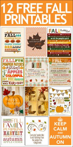 I think y’all know how much I love printables. I seem to have one about every other week on my blog. Well today I thought I would share with you 12 of my all-time favorite Fall printables, including some of my own! Fall Bucket List (plus a blank template to make your own!) Download it … Free Fall Printables, Fall Bucket List, Free Falling, Fall Printables, Holiday Printables, Autumn Crafts, Fall Projects, Happy Fall Y'all, Thanksgiving Cards