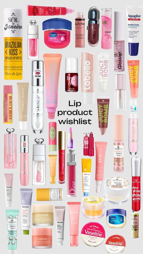 Fun Beauty Products, Lip Balm Collection, Lip Gloss Collection, Shower Skin Care, Makeup Needs, Lip Products, Makeup To Buy, Body Makeup, Lip Glow