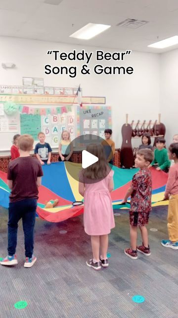 Mrs. Taylor on Instagram: "TEDDY BEAR SONG & GAME 🧸  Need a fun game to practice sol-mi-la? Teddy Bear is the sweetest!! I’ve done this with both Kindergarten and 1st grade, but I find that my 1st graders handle the parachute better than my kinder tinies. Both grades love watching Teddy fly, though and it’s always a hit! Happy singing 🤍   Lyrics: Teddy Bear, Teddy Bear Turn around Teddy Bear, Teddy Bear  Touch the ground  Teddy Bear, Teddy Bear Show your shoe  Teddy Bear, Teddy Bear That will do    #elementarymusic #elementarymusiccurriculum #elementarymusicteacher #elementarymusiceducation #music #musiced #musiceducation #musiceducator #teacher #teachersofinstagram #musicteacher #musicteachers #musicteachersofinstagram #1stgrademusic #kindergartenmusic #singinggames" Teddy Bear Circle Time, Teddy Bear Turn Around Song, Teddy Bear Activities For Kindergarten, Teddy Bear Week Preschool, Teddy Bear Teddy Bear Turn Around Song, Teddy Bear Tea Party Preschool, Teddy Bear Day Kindergarten, Teddy Bear Picnic Games, Teddy Bear Activities For Preschool