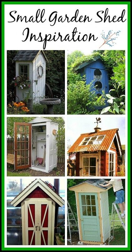 Super cute small garden shed ideas for inspiration. #gardening #storage #organization Small Garden With Shed, Small Garden Tool Shed, Small Garden Shed Ideas, Diy Garden Shed, Gardening Storage, Shed Design Plans, Small Garden Tools, Garden Shed Ideas, Big Sheds