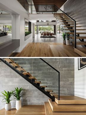 Stairs Design Interior, Minimalist Living Room Decor, Stairs Ideas, Interior Design Per La Casa, Latest House Designs, Home Stairs Design, Modern Stairs, Wooden Staircases, Wood Stairs