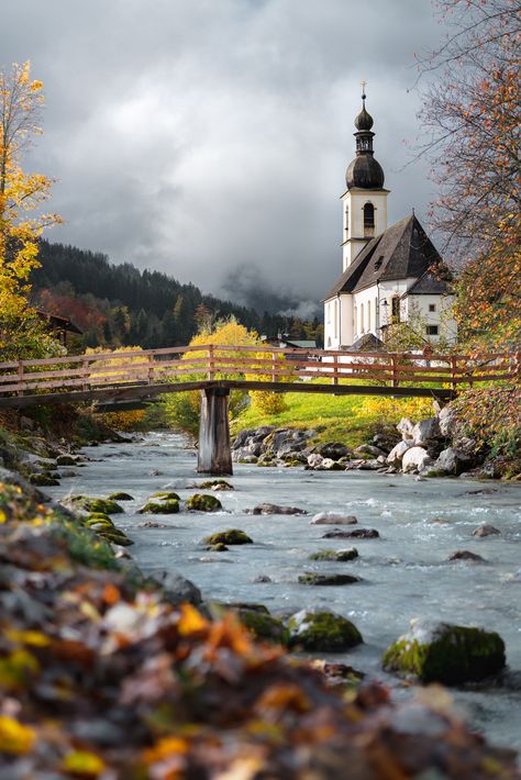 parish church of st. sebastian, ramsau bei berchtesgaden, germany | daniel sessler Germany Travel, Nature, Bayern, Framed Landscape Art, Germany Landscape, Cities In Germany, Visit Germany, San Sebastian, Landscape Photos