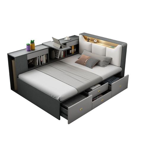 Bedroom Functional, Tatami Bed, Space Saving Furniture Bedroom, Bed Design Modern, Twin Beds, Leather Bed, Stylish Beds, Childrens Beds, Furniture Bedroom