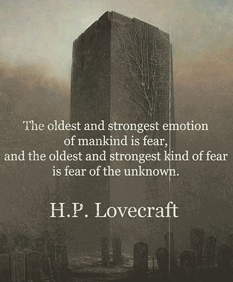 Lovecraft Art, Unknown Quotes, Lovecraft Cthulhu, Weird Fiction, Lovecraftian Horror, H P Lovecraft, Eldritch Horror, Cthulhu Mythos, Fear Of The Unknown