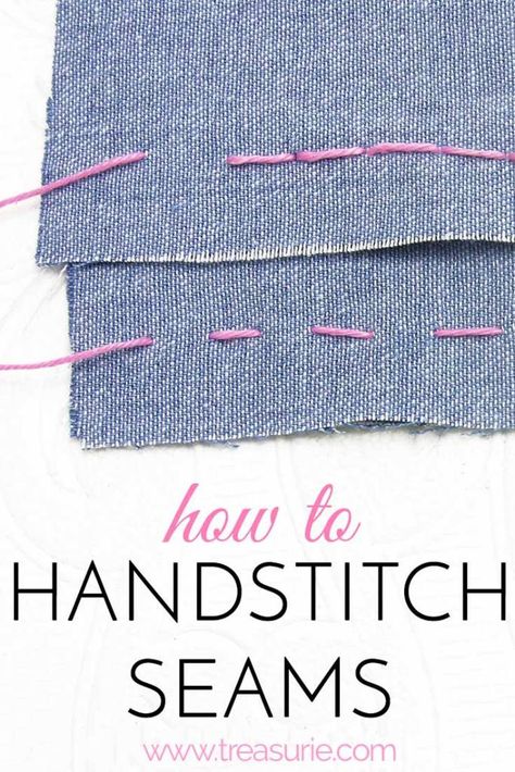 Upcycling, Sewing Stitches By Hand, Sewing Knits, Hand Stitching Techniques, Quilt Techniques, Teaching Sewing, Tips Sewing, Sewing Seams, Sewing Dress