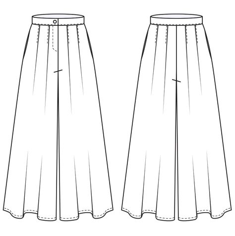 If you want to look astonishingly feminine but feel as relaxed and comfortable as you do in your PJ`s, you must sew this wide leg pants sewing pattern. Cut for easy comfort, wear these and you will be in the spotlight. PATTERN INCLUDES Sizes EU: 34, 36, 38, 40, 42, 44, 46 Each pack includes also:Step-By-Step sewing instructions in EnglishHow much fabric you need for each sizeFabric suggestions and materialsA pattern layoutVisible seam allowanceHow to print the patternMeasurements are in METRIC F