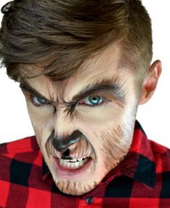 Werewolf Cream Makeup Palette - 376631 | trendyhalloween.com Mens Werewolf Makeup, Werewolf Makeup Men, Werewolf Cosplay, Wolf Makeup Man, Cool Werewolf Costume, Men’s Werewolf Makeup, Men’s Wolf Makeup, Men’s Werewolf Costume, Wolf Costume Kids