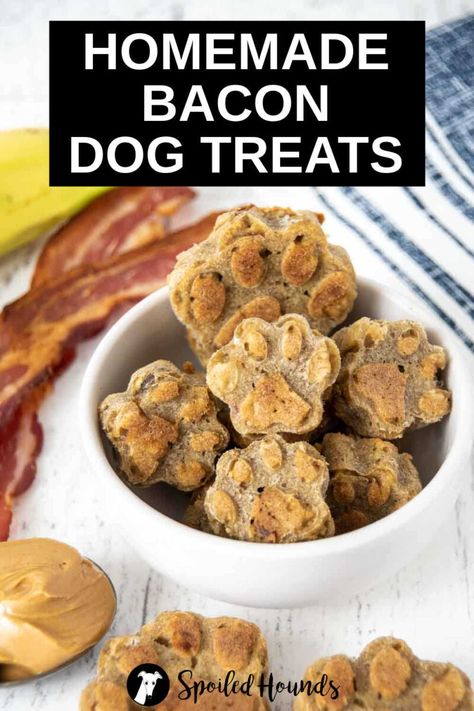 Keto Dog Treats, Air Fryer Dog Treat Recipes, Dog Jerky, Bacon Treats, Bacon Dog Treats, Pup Treats, Dog Treats Homemade, Pet Treats Recipes, Bacon Dog