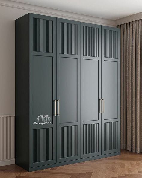 Wardrobe Shutter Design, Curtains Holder, Wardrobe Laminate Design, Wooden Wardrobe Design, Wardrobe Design Modern, Panel Ideas, Shutter Designs, Walk In Closet Design, Wardrobe Door Designs