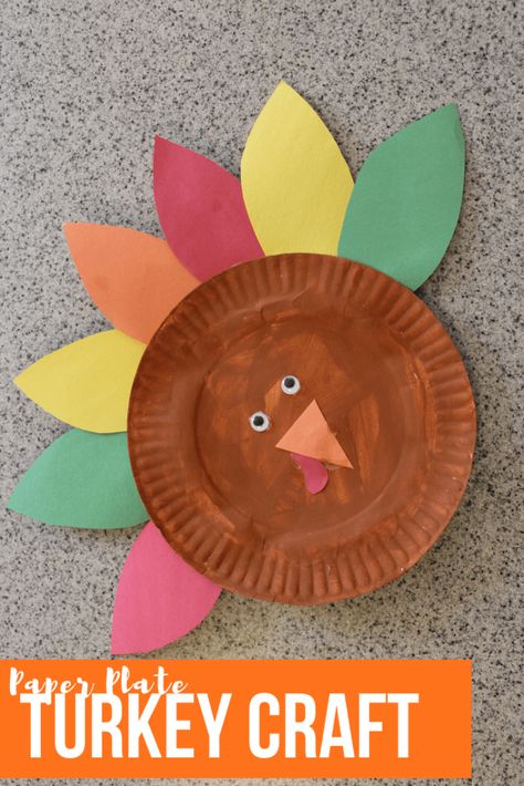 Paper Plate Turkey Craft for Kids + Free Turkey Template - Live Well Play Together Brandy Snaps, Paper Plate Turkey, Turkey Template, Fun Thanksgiving Crafts, Thanksgiving Books, Creating Patterns, Thanksgiving Paper, Thanksgiving Activities For Kids, Turkey Crafts