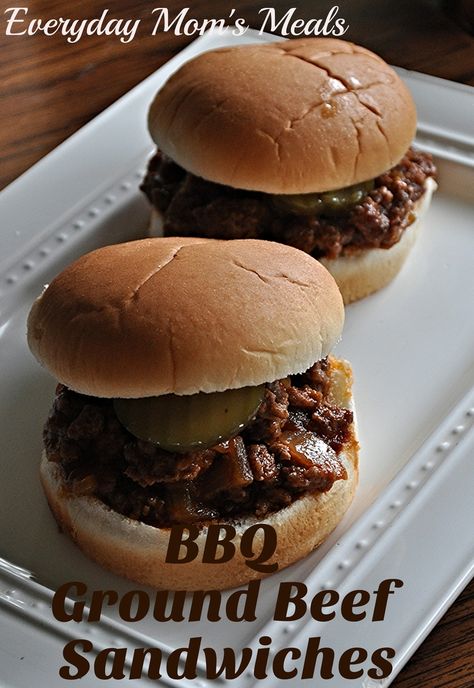 Ground Beef Sandwiches, Bbq Ground Beef, Make With Ground Beef, Hamburger Steak Recipes, Best Ground Beef Recipes, Beef Barbecue, Barbecue Sandwiches, How To Make Bbq, Bbq Sandwich