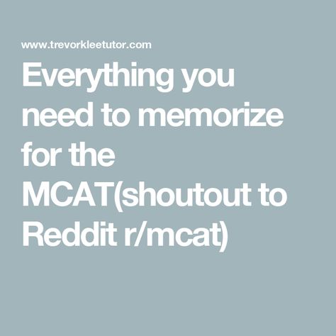 Everything you need to memorize for the MCAT(shoutout to Reddit r/mcat) Mcat Score Aesthetic, Mcat Study Aesthetic, Mcat Notes, Mcat Study Tips, Mcat Motivation, Mcat Prep, Ear Anatomy, Mcat Study, Sentence Correction