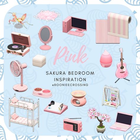 A sakura blossom inspired bedroom ❀ ◌ Cherry blossom petals are leaving soon, so be sure to collect as many as you can before they are… Acnh Cherry Blossom, Acnh Furniture, Cherry Blossom Room, Farmhouse Style Bedroom Decor, Cherry Blossom Petals, Animals Crossing, Ac New Leaf, Animal Crossing Guide, Inspired Bedroom