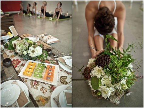 Yoga Bridal Shower Ideas, Yoga Bachelorette Party, Yoga Bachelorette, Wellness Party, Fun Bachelorette Party Ideas, Bridesmaids Gift Ideas, Yoga Event, Private Yoga Session, Healthy Sushi