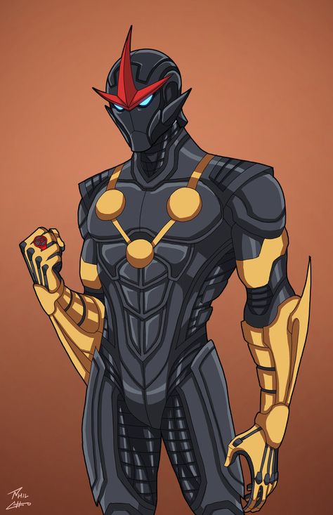 Nova Corps Marvel, Nova Superhero, Custom Superhero Design, Super Hero Character Design, Marvel Characters Drawings, Hero Concept Art, Marvel Nova, Dc Comics Vs Marvel, Phil Cho