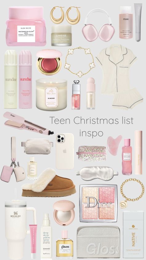 Teen Christmas list inspo (teen girl 2023) #christmaslist #wishlist Xmas List Ideas Teens, It Girl Wishlist, Teen Christmas List, Christmas List Inspo, Teen Christmas Wishlist, Christmas Presents For Teens, Girl Wishlist, Xmas List Ideas, Girly Christmas Gifts