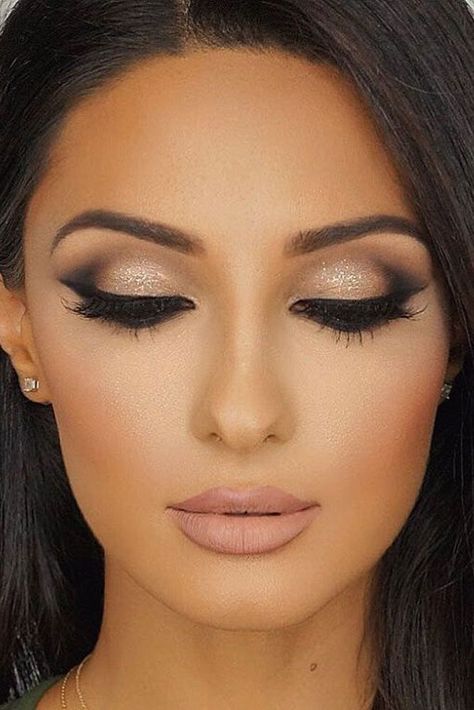 Machiaj Smokey Eyes, Big Eyes Makeup, Pageant Makeup, Wedding Eyes, Wedding Hairstyles And Makeup, Wedding Eye Makeup, Glam Wedding Makeup, Bridal Makeup Natural, Eye Makeup Pictures