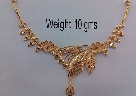 15 Traditional Gold Necklace Designs in 10 Grams Gold Necklace Wedding, Gold Necklace Indian, Gold Jewelry Simple Necklace, Jewelry Set Design, Gold Necklace Indian Bridal Jewelry, Gold Bridal Jewellery Sets, Gold Necklace Simple, Indian Jewellery Design Earrings, Gold Bride Jewelry