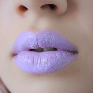 Lavender ^_^* Cool.   This color is feminine with still a bit of edge. Add a touch of pale pink to get the right hue for your skin tone.  Try: Lime Crime Opaque Lipstick in D'Lilac, $18.  [11 Ways To Up Your Statement Lipstick Game] Rocker Chic, Lip Art, Lavender Lipstick, Pastel Lips, Bright Lipstick, Catty Noir, Purple Lipstick, Purple Lips, Pastel Purple