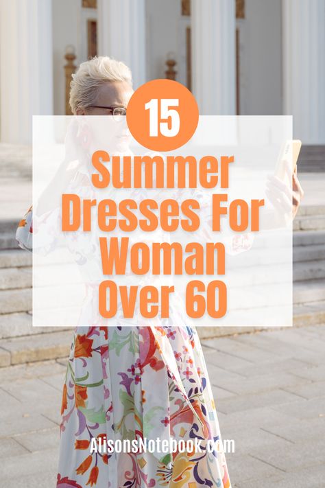 Looking for the perfect summer dress to rock this season? Check out our collection of summer dresses for women over 60, which combines style, comfort, and sophistication. From flowy sundresses to chic maxi dresses, we have everything you need to stay cool and look fabulous. Upgrade your summer wardrobe with these must-have picks and get our FREE capsule wardrobe guide! Hawaii Dresses For Women, Summer Vacation Dresses For Women Over 50, Maxi Sundress Casual, Flowy Style Outfits, Dresses For Short Waisted Women, Summer Dresses For Over 60 Older Women, Dress For Old Women Over 50, Resort Wear For Women Over 60, Summer Outfits For Women Over 60 Casual