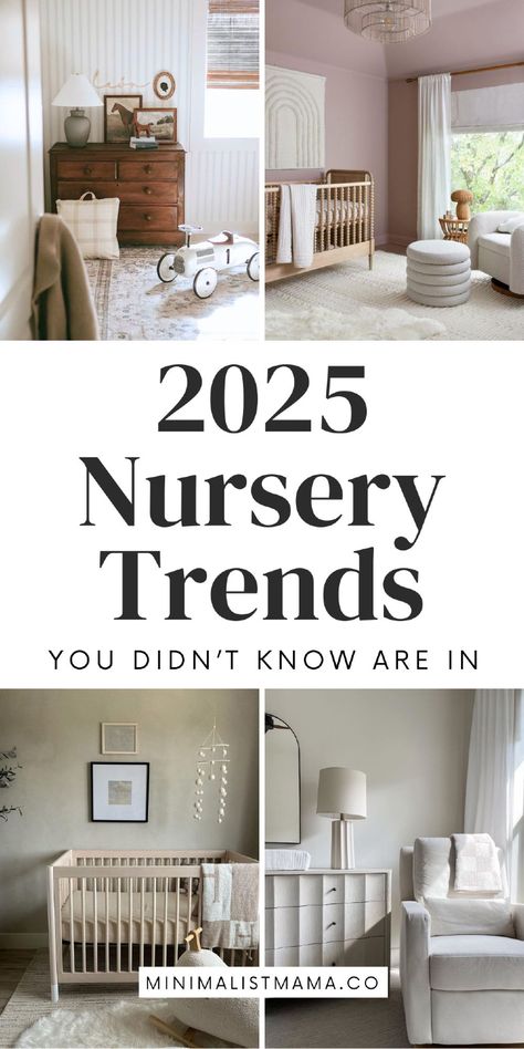 Nursery With Dark Wood Trim, Contemporary Nursery Neutral, Nursery Room Colours, Mixed Wood Tones Nursery, Nursery Dark Floors, Neutral Baby Girl Room, Tomboy Nursery, Wood Tones Nursery, Denim Blue Nursery