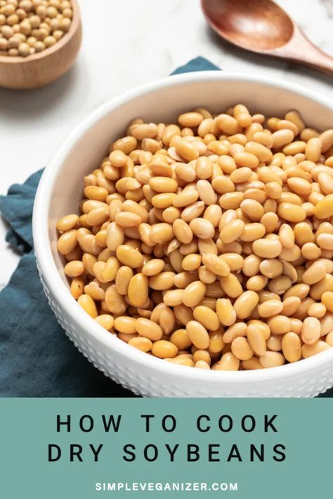 Soy Beans Recipe, Soy Bean Recipes, Soybean Recipes, Vegan Pea Soup, Soybean Recipe, Beans Recipe Healthy, Soy Bean, Quick Vegan, Soy Beans