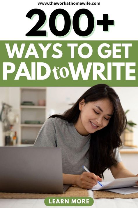 Ready to turn your writing skills into a full-time income? Explore 200+ writing jobs that let you earn money online. This guide is packed with ideas for freelance writers of all levels, from entry-level gigs to high-paying specialties! #WritingJobs #FreelanceLife #PaidToWrite Extra Money Ideas, Get Paid To Write, Paid To Write, Make Money Writing, Earn From Home, Mom Jobs, Financial Security, Jobs From Home, Path To Success